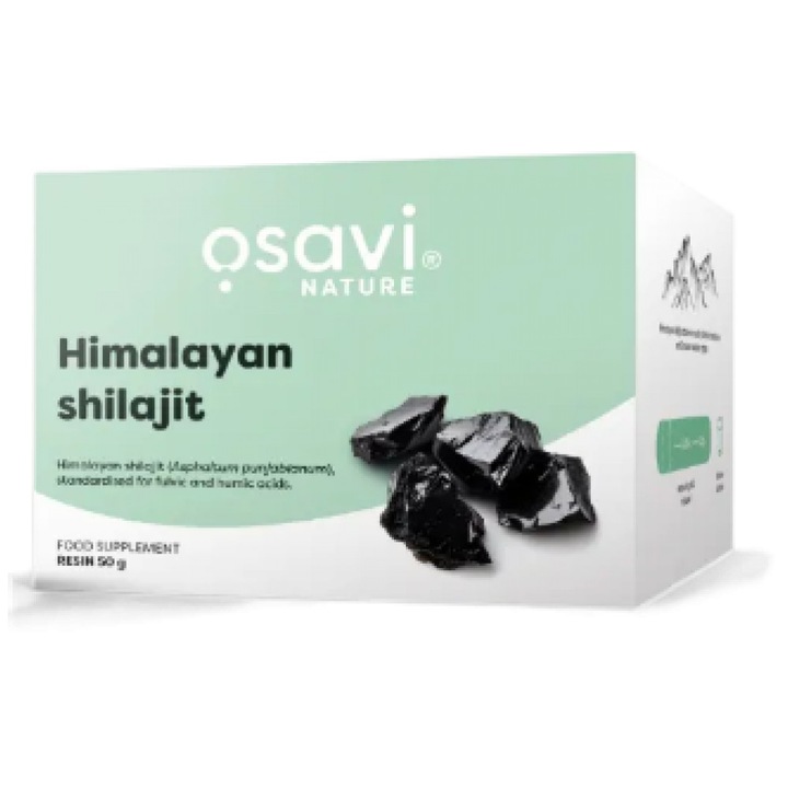 Supliment alimentar Osavi Himalayan Shilajit 500 mg cu 40-60% acid fulvic, 50 grame