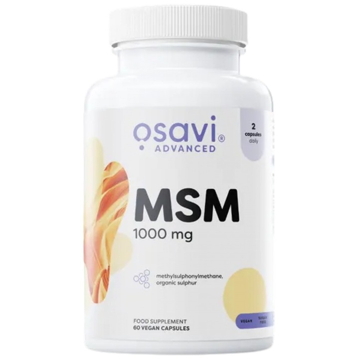 Supliment alimentar Osavi MSM 1000 mg, 60 capsule