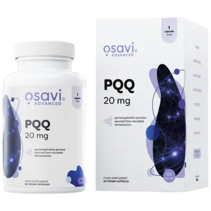 Supliment alimentar Osavi PQQ 20 mg, 60 capsule
