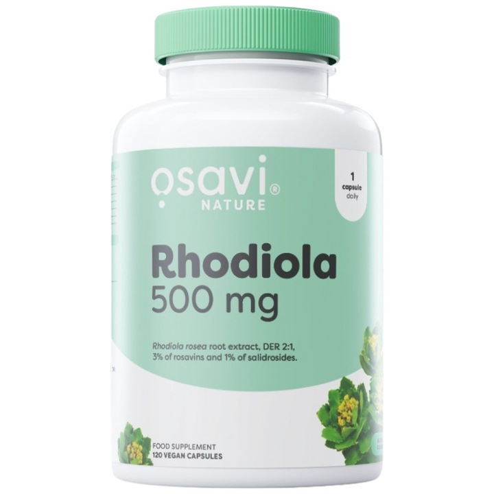 Supliment alimentar Osavi Rhodiola 500 mg, 120 capsule