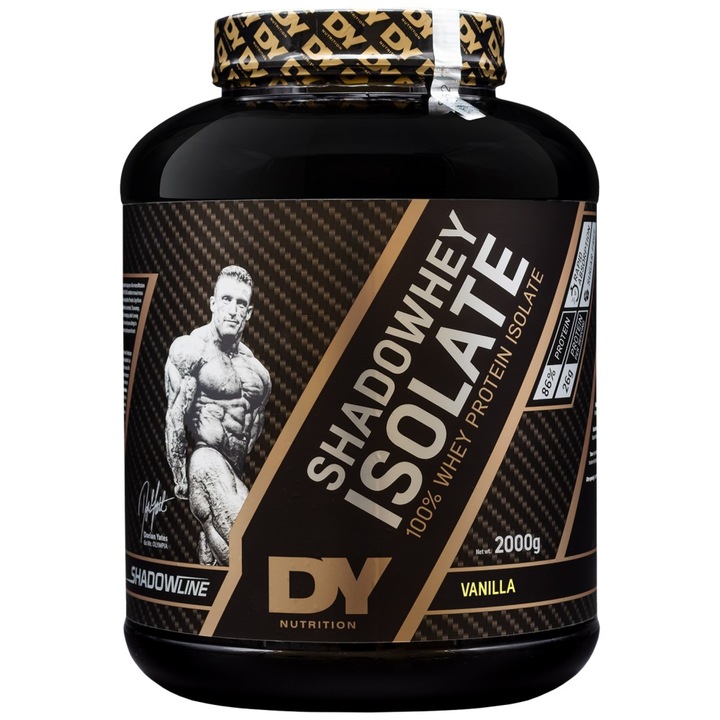 Хранителна добавка Dorian Yates Nutrition ShadoWhey Isolate / 100% Whey Protein, Ванилия, 2000 грама