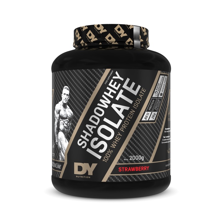 Proteina din Zer Shadowhey Isolate, Dorian Yates, Capsuni, 2kg - 66 de portii