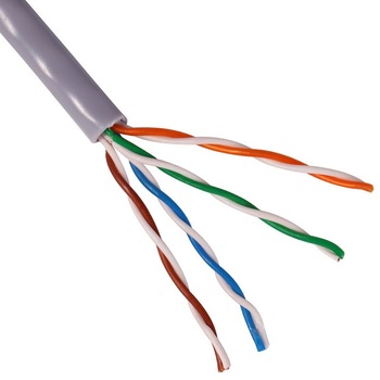 Cablu UTP , cat 5E, 99.99% CUPRU SOLID, rola 305m Cablu UTP , cat 5E, 99.99% CUPRU SOLID, rola 305m