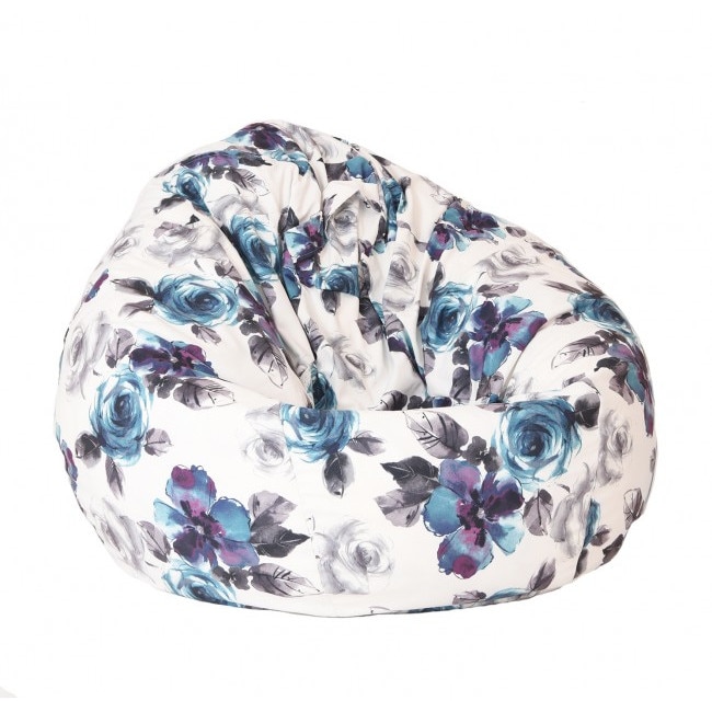 Fotoliu (Mare) Nirvana Gigant - Spring (Gama Premium) umplut cu perle polistiren (beanbag para marca Pufrelax) Fabricat in Romania