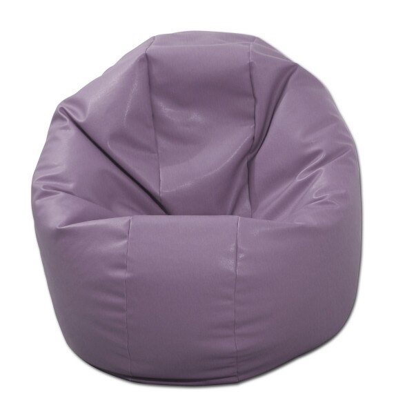 Fotoliu pentru Copii (2-14 ani) Relaxo - Violet (piele eco) umplut cu perle polistiren (beanbag marca Pufrelax) Fabricat in Romania