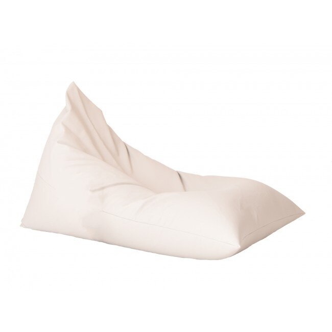Fotoliu (Mediu) Kudos - Dusty White (GAMA PREMIUM PU) umplut cu perle polistiren (fotoliu sac marca Pufrelax) Fabricat in Romania