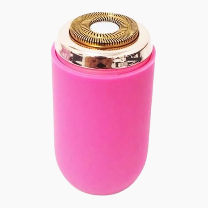 Mini aparat de ras portabil Macvi®, Depilare rapida si eficienta, incarcare USB, autonomie 60 minute, Roz