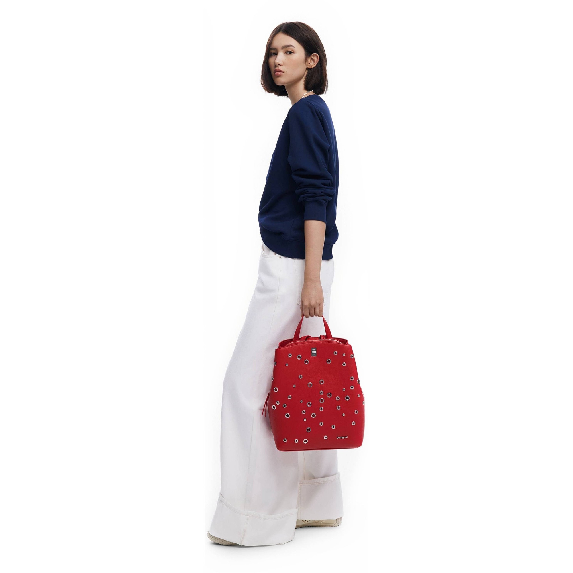 Desigual Back_Reprise - Borchie Sumy, Taglia Unica, Rosso, Taglia - 6