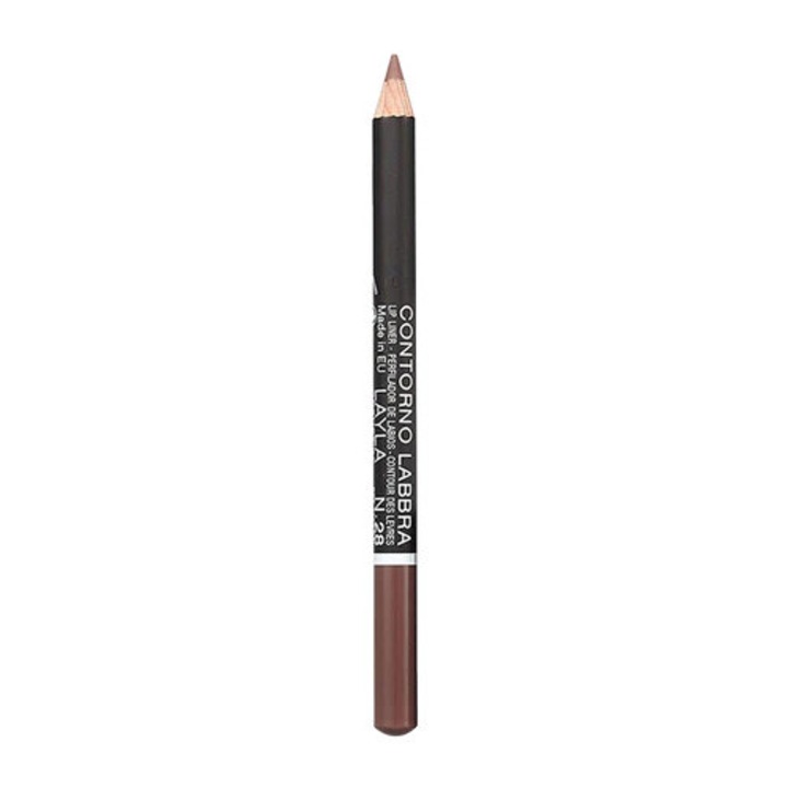 Creion de Buze Rezistent, Layla Cosmetics, Contorno Labbra Lip Liner 028
