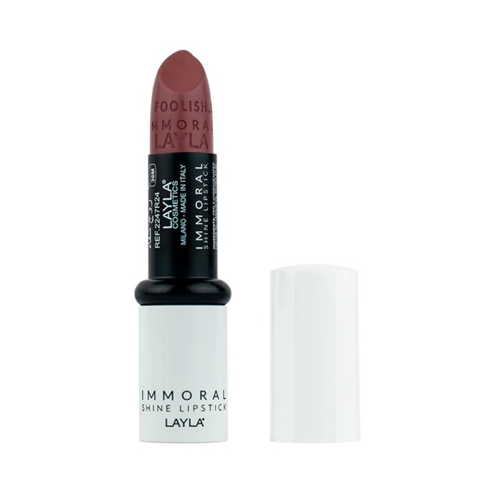 Ruj Intens Hidratant, Layla Cosmetics, Immoral Shine Lipstick No 7 Pool Night