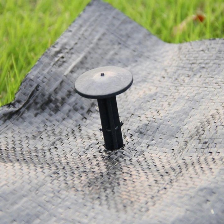 50 buc stifturi de fixare 15 cm, stifturi de prindere din plastic pentru textile, acoperitoare de sol