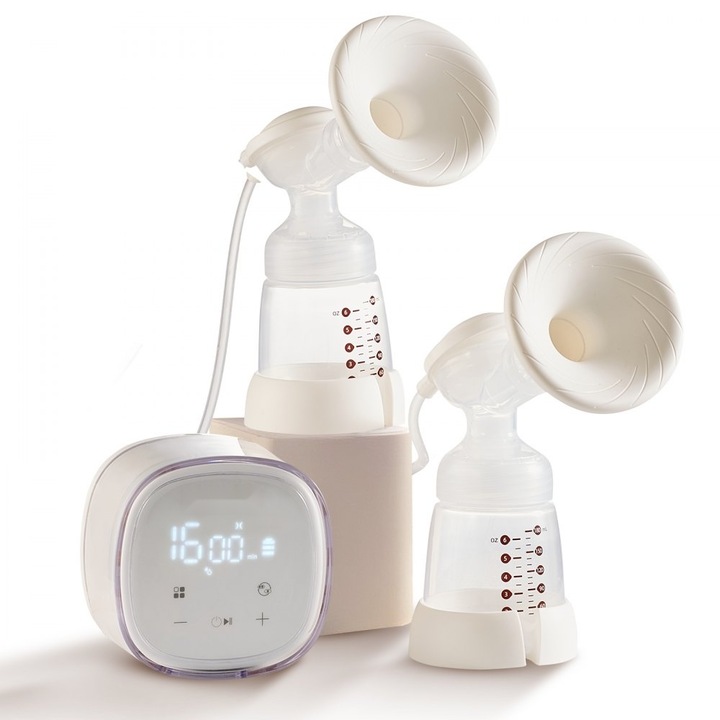 Dupla elektromos mellszívó, 4 üzemmód, 16 intenzitási szint, erős szívóerő 300 Hgmm