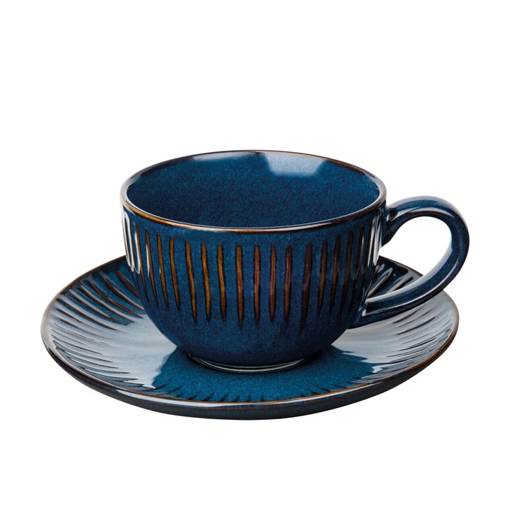 Ceasca de Portelan Gallery cu farfurie Kokoon Tea, 250 ml