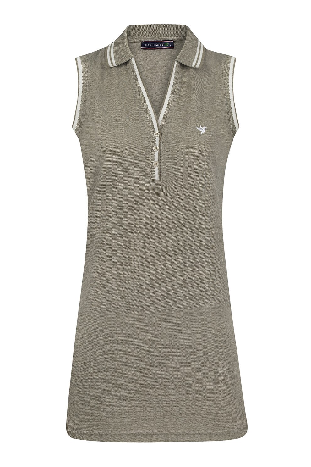FELIX HARDY, Rochie mini fara maneci, Kaki, S