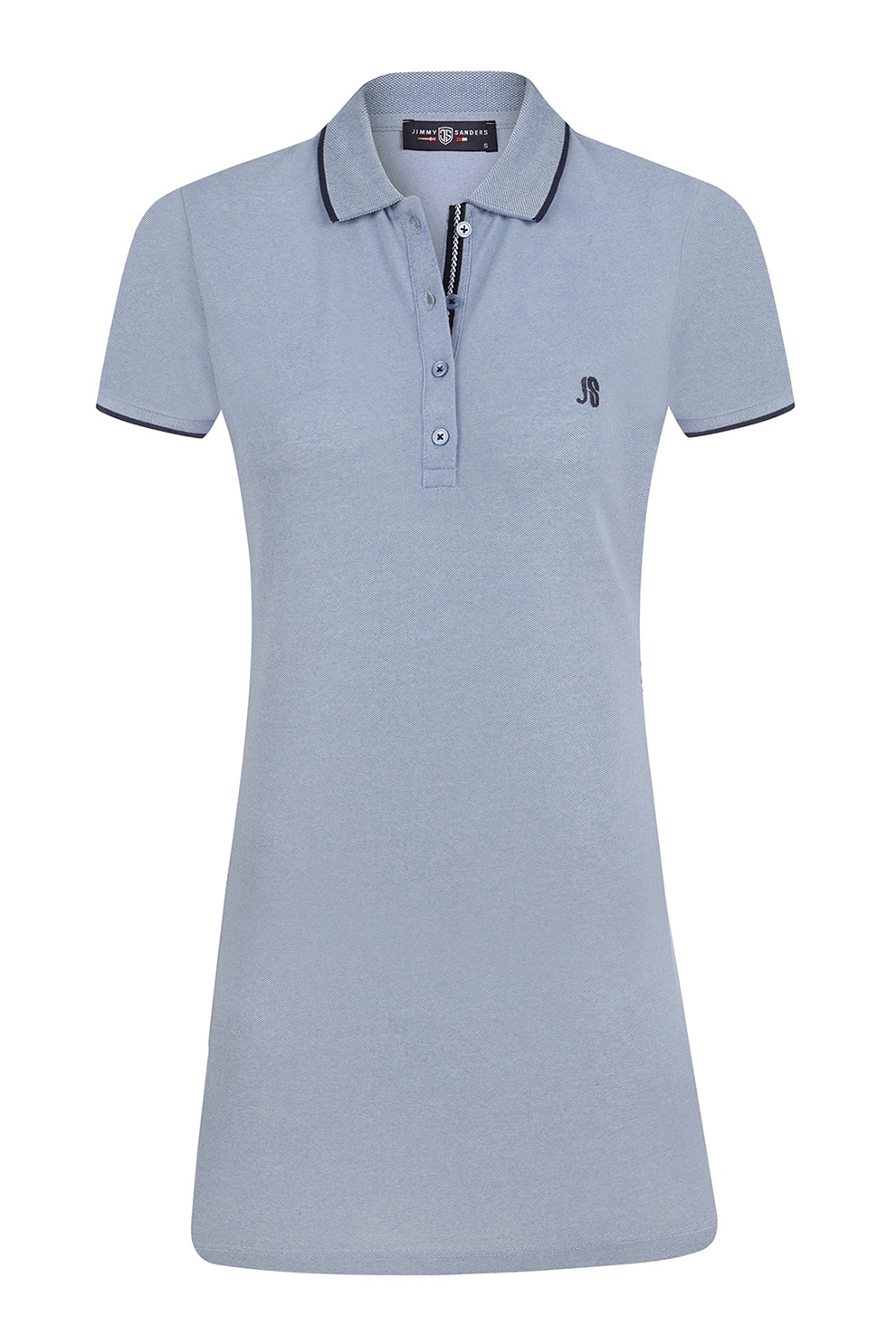 JIMMY SANDERS, Rochie mini polo slim fit, Albastru deschis, S