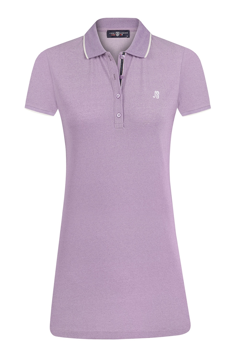 JIMMY SANDERS, Rochie mini polo slim fit, Lila, S