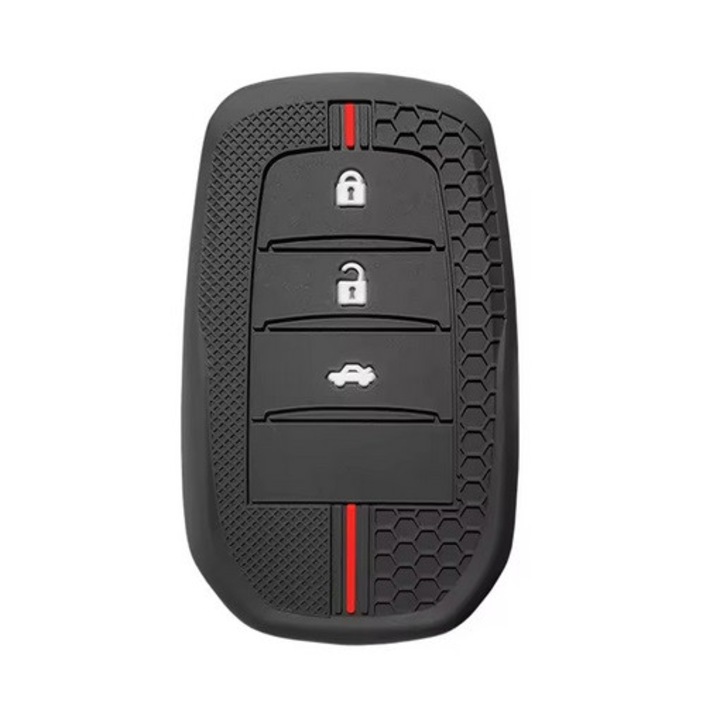 Husa pentru cheie Toyota Corolla 2023 Yaris Cross RAV4 Prius Camry Highlander Venza Fortune Land Cruiser LC200 LK200 3 butoane