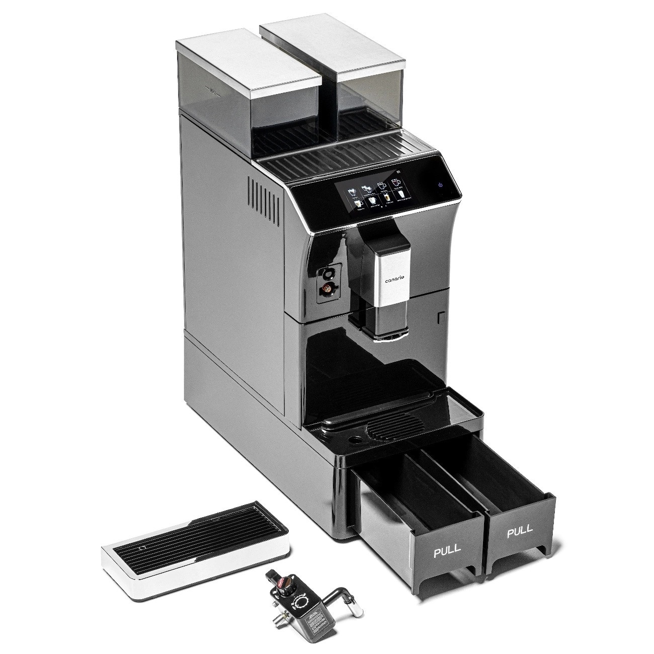 Aparat de cafea complet automat, Canario Cafe, Model CC703, Aparat de cafea profesional, Usor de utilizat, Curatare automata, Performanta ridicata