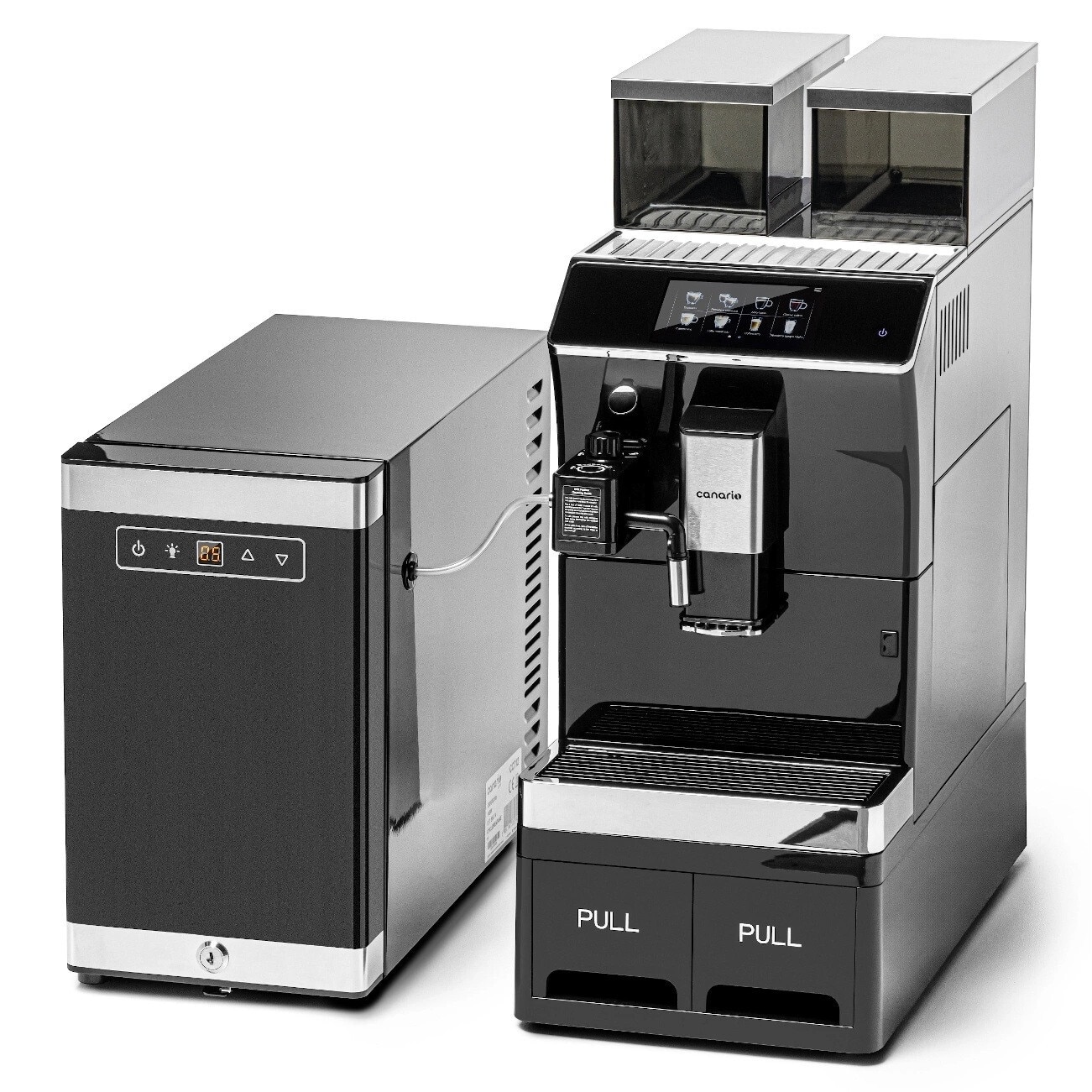 Aparat de cafea complet automat, Canario Cafe, Model CC703, Aparat de cafea profesional, Usor de utilizat, Curatare automata, Performanta ridicata