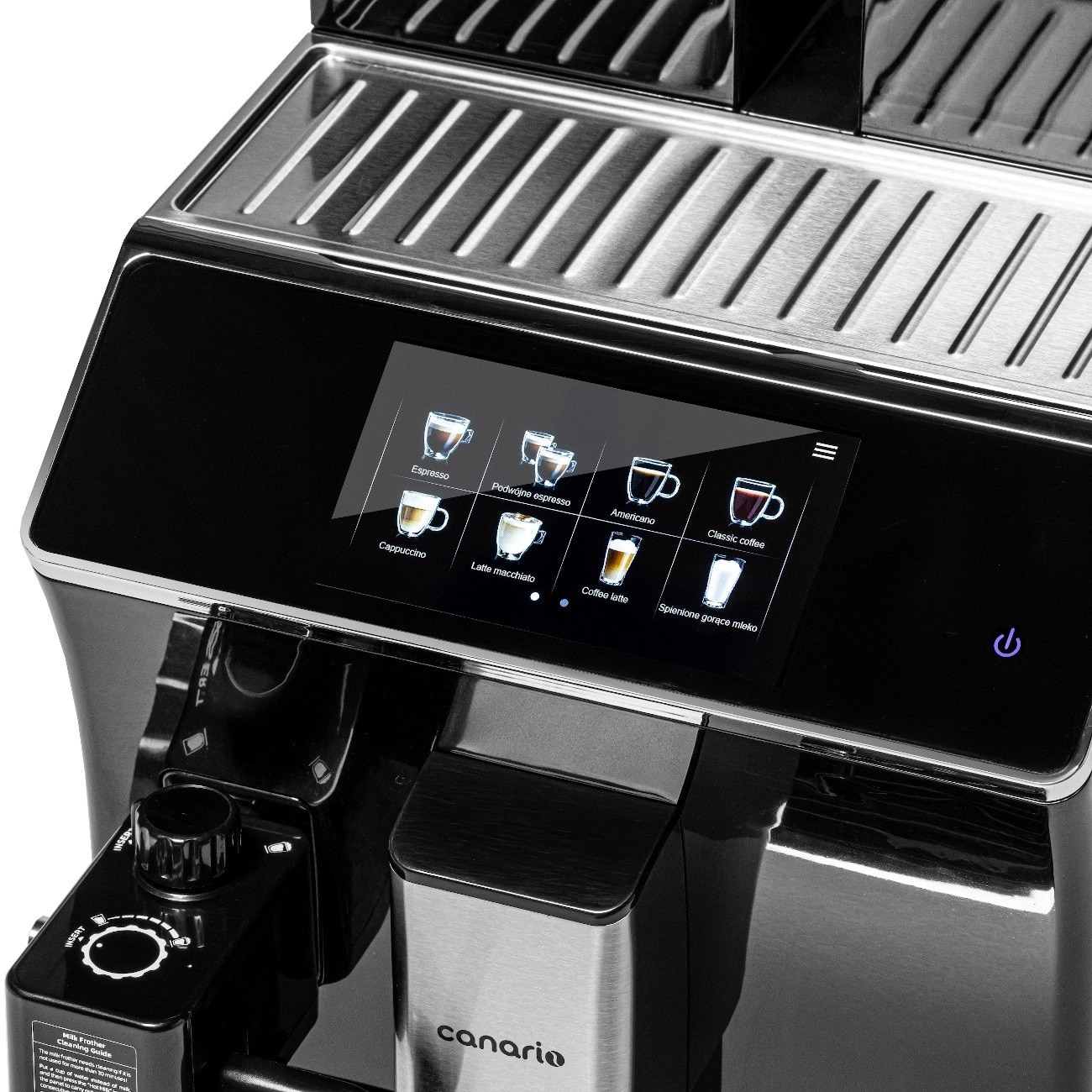 Aparat de cafea complet automat, Canario Cafe, Model CC703, Aparat de cafea profesional, Usor de utilizat, Curatare automata, Performanta ridicata