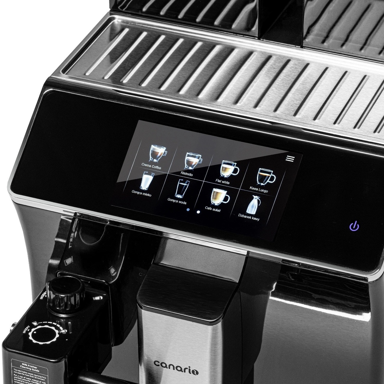 Aparat de cafea complet automat, Canario Cafe, Model CC703, Aparat de cafea profesional, Usor de utilizat, Curatare automata, Performanta ridicata