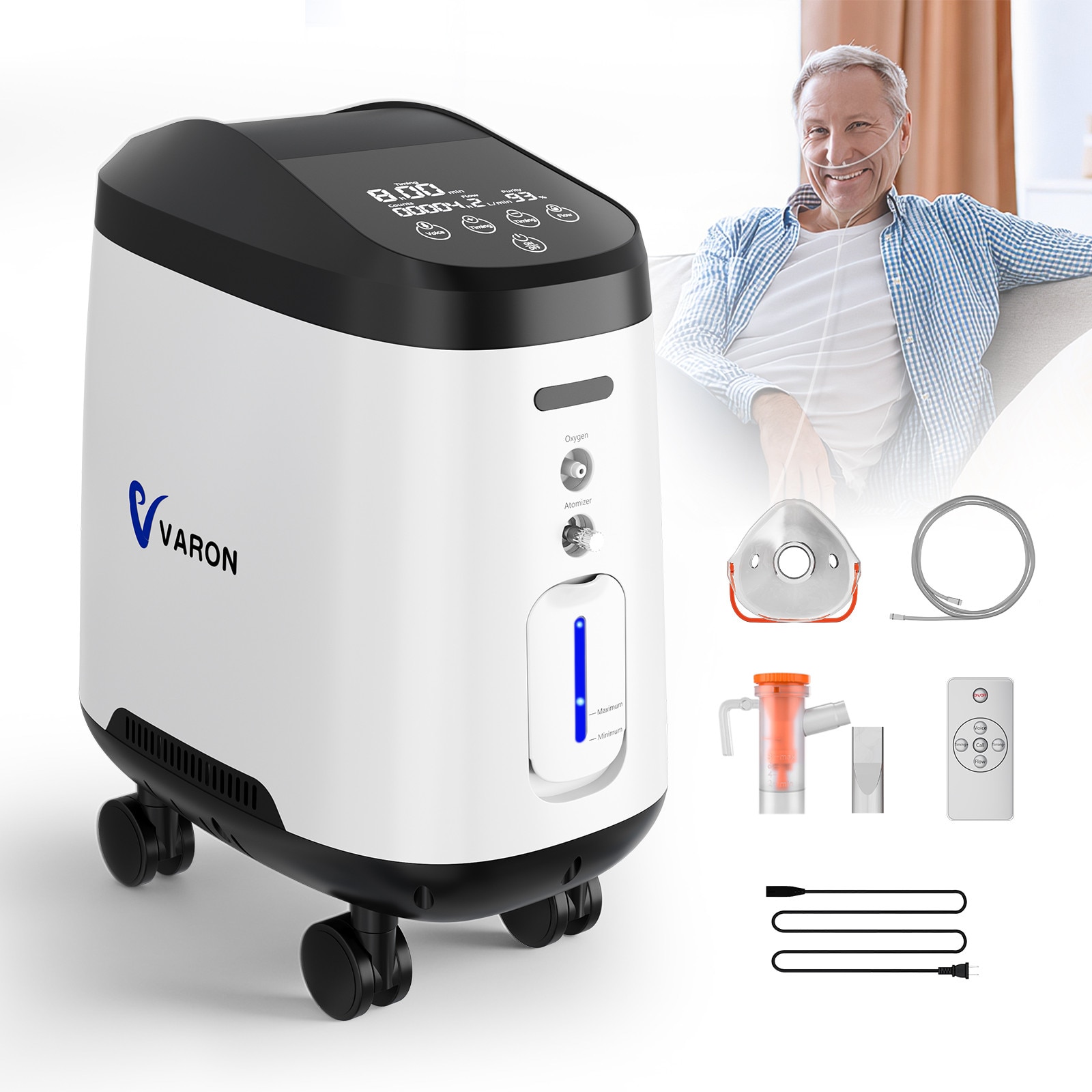 【新品・未使用】DEDAKJ 酸素濃縮器 DE-1A 1-7L/min Concentrator de oxigen DEDAKJ DE-1A, Capacitate 1-7L/min