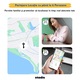 Dispozitiv Anti-Pierdere STADIS™ T11-Pro, Compatibil iPhone, cu Localizare GPS Tracker, Acoperire Globala, Bluetooth, Aplicatie FindMy, pentru Copii, Batrani, Animale de Companie, Chei, Bagaje, cu Baterie inclusa, Suport din Silicon inclus, Negru