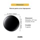 Dispozitiv Anti-Pierdere STADIS™ T11-Pro, Compatibil iPhone, cu Localizare GPS Tracker, Acoperire Globala, Bluetooth, Aplicatie FindMy, pentru Copii, Batrani, Animale de Companie, Chei, Bagaje, cu Baterie inclusa, Suport din Silicon inclus, Negru