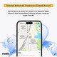 Dispozitiv Anti-Pierdere STADIS™ T11-Pro, Compatibil iPhone, cu Localizare GPS Tracker, Acoperire Globala, Bluetooth, Aplicatie FindMy, pentru Copii, Batrani, Animale de Companie, Chei, Bagaje, cu Baterie inclusa, Suport din Silicon inclus, Negru