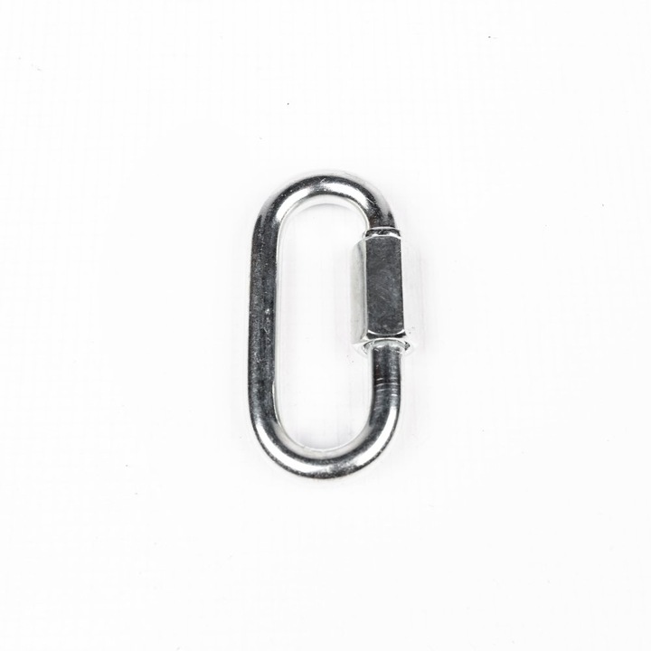 Carabiniere Metalica, BK Shop, Universala, 12 mm Cu Conector Filetat, Rezistenta Inalta, Rezistenta Ridicata, Durabilitate Inalta a Executiei, Universala, Utilizare Larga, Montare Usoara, Fiabila, Aluminiu, Argintiu, Argintiu