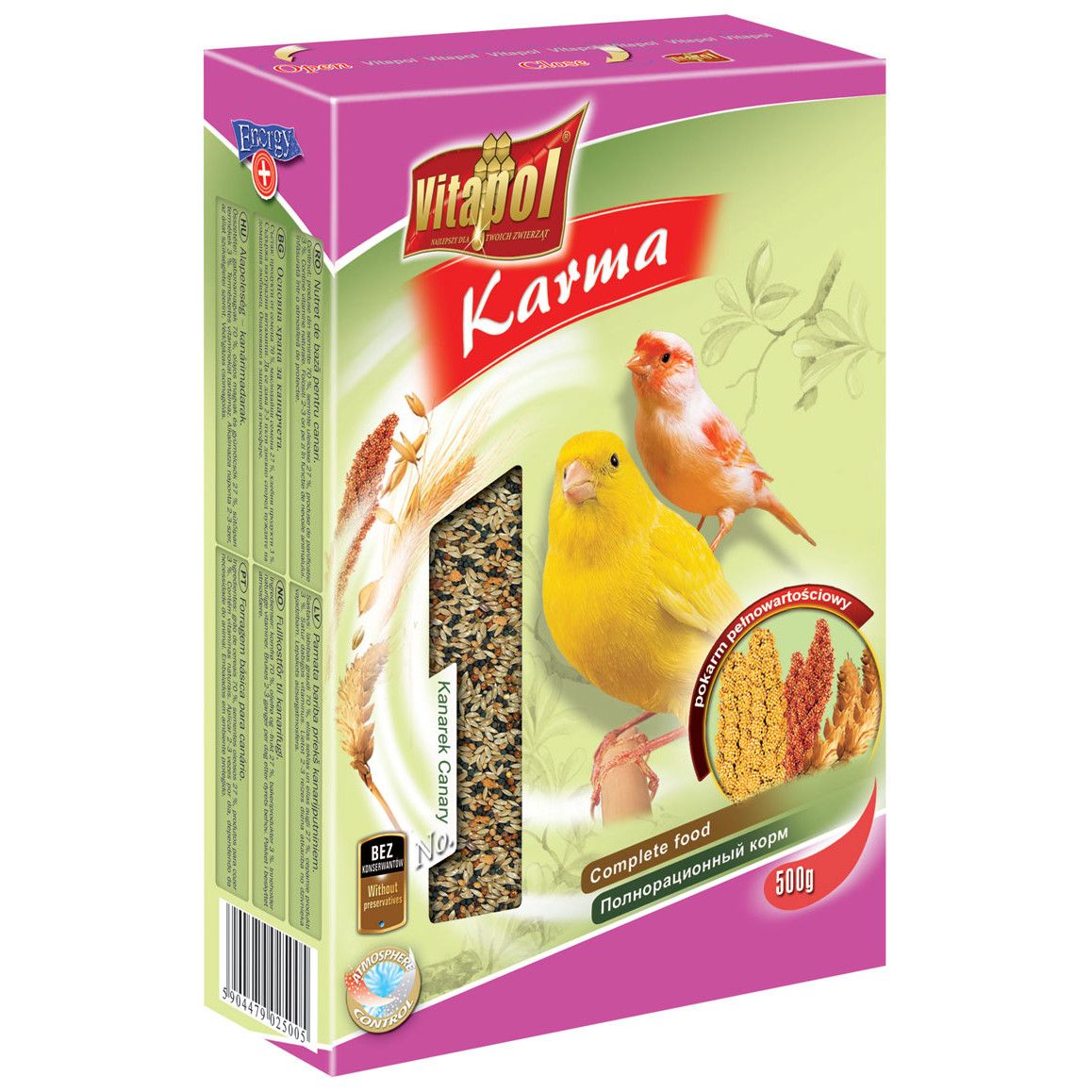 Hrana de baza Vitapol pentru canari, 500 g