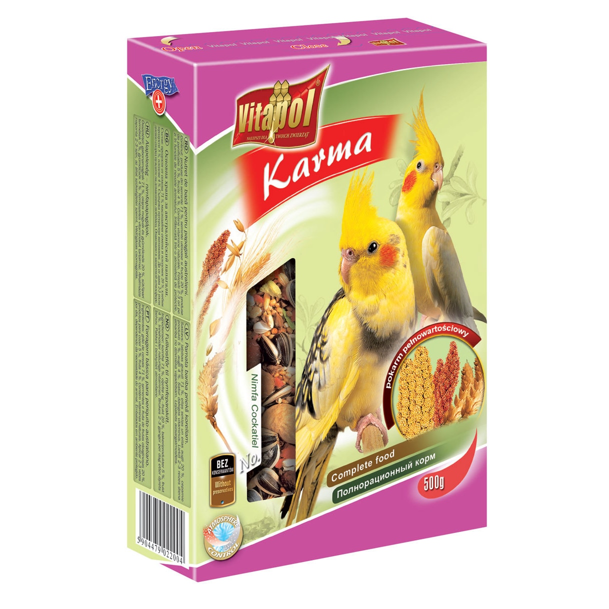 Hrana de baza Vitapol pentru nimfe, 500 g