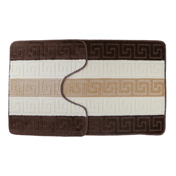 Set 2 covorase de baie Greek, Maro, 60x100 cm, 50x60 cm Set 2 covorase de baie Greek, Maro, 60x100 cm, 50x60 cm