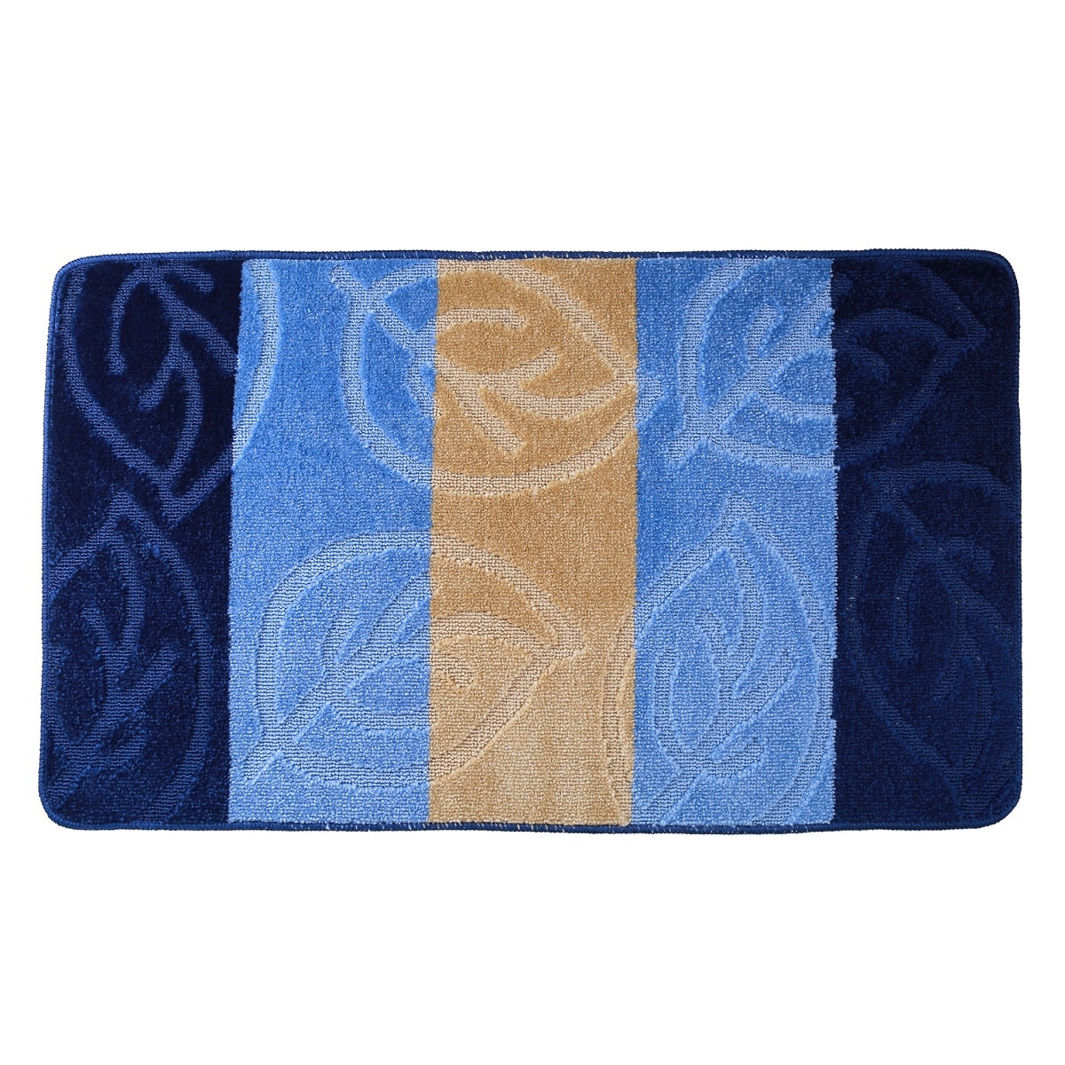 Set 2 covorase de baie Leaf, Albastru, 50x80 cm, 50x40 cm