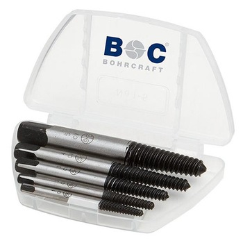 Trusa extractoare pentru suruburi rupte din 1-6/6 pcs marca Bohrcraft Trusa extractoare pentru suruburi rupte din 1-6/6 pcs marca Bohrcraft