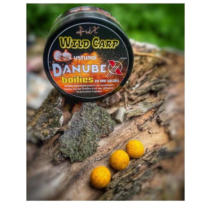 Boilies Solubil Wild Carp Usturoi 20 mm, FeederX