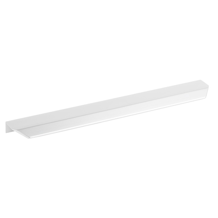 Maner pentru mobilier Vann, finisaj alb mat, L:200 mm