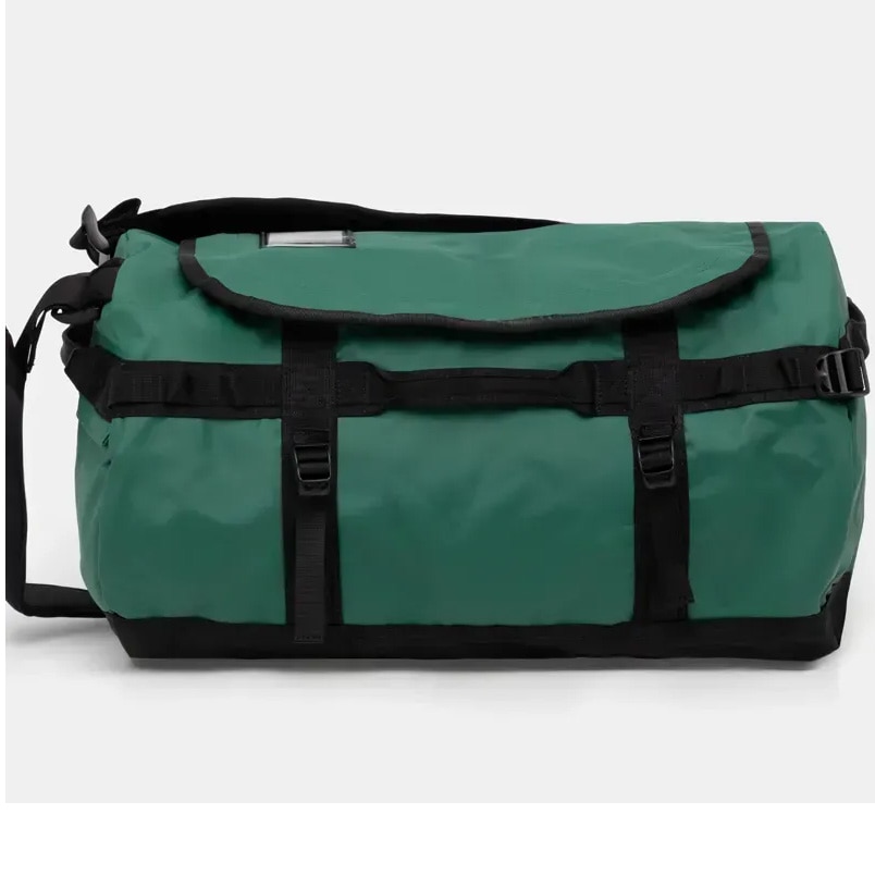 Geanta sport tip rucsac The North Face Base Camp Duffel S, verde