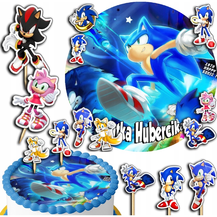 Аксесоари за торти, World Case, Sonic, ядливи играчки