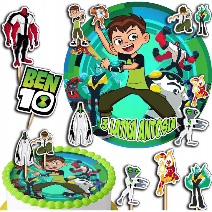Аксесоари за торти, Световен кейс, 3D, BEN 10