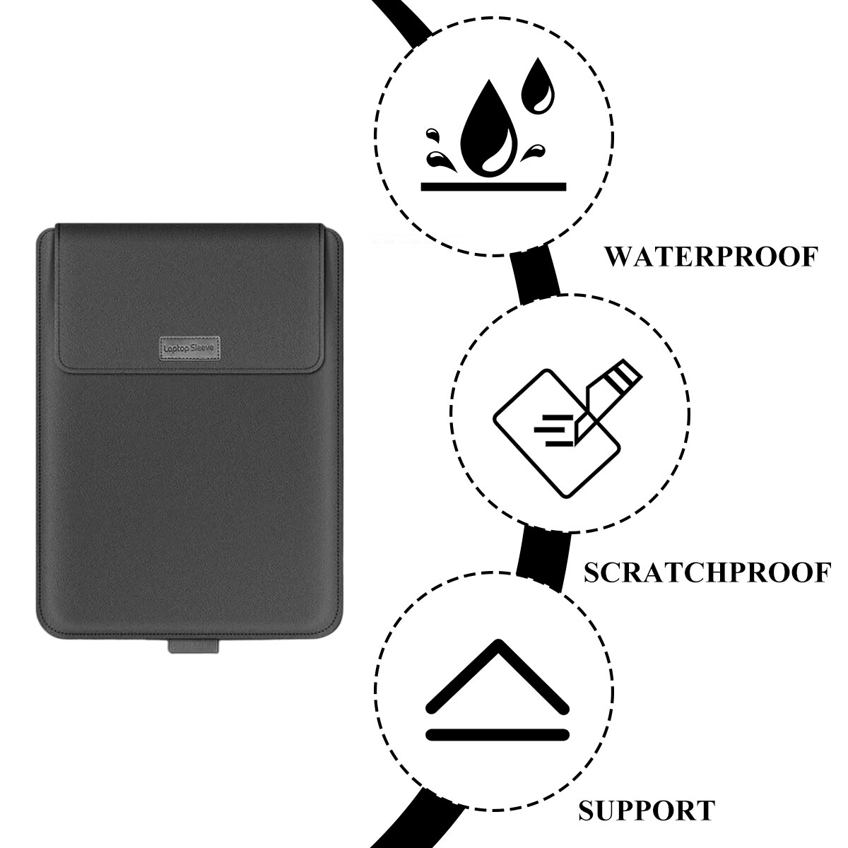 Carcasa protectoare ultra-subtire pentru laptop Fokelyi, set complet, gri, 13/14 inch