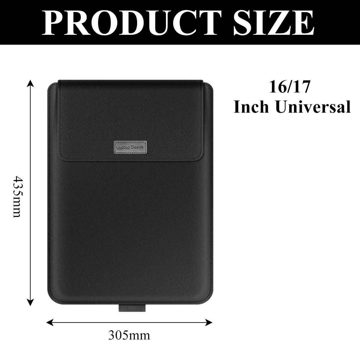 Geanta laptop Zeaicos, universala, 14 inch, neagra, pentru MacBook 13/14/15.4/15.6/16 inch