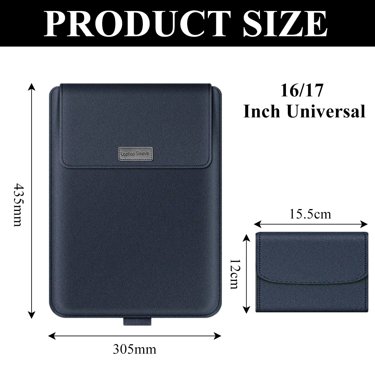Geanta laptop Zeaicos, 14 inch, compatibilitate universala, albastru inchis, set inclus
