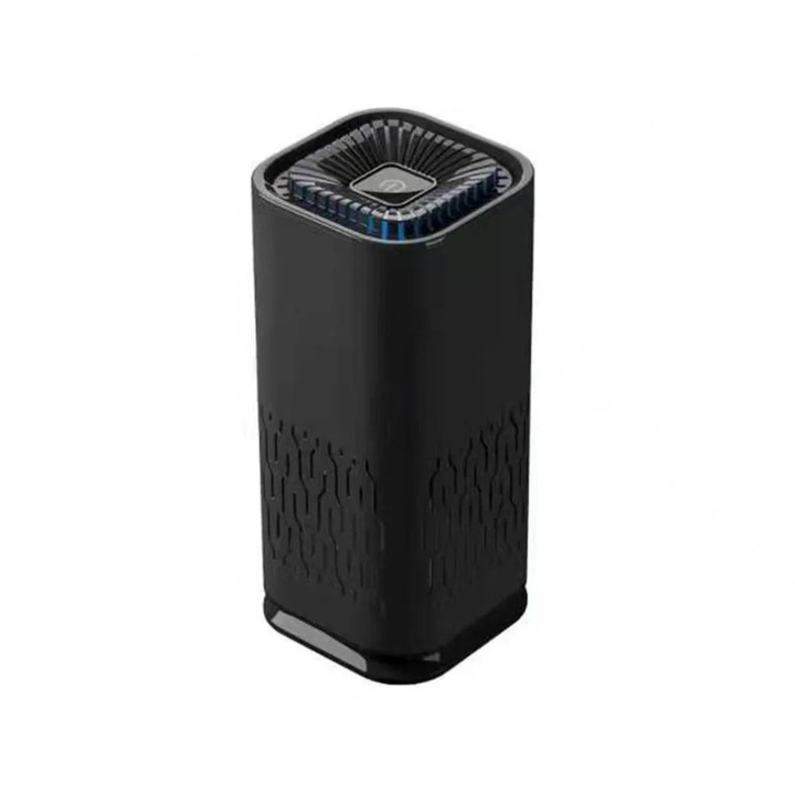 Mini hordozható légtisztító, 200m³/h, többszínű, 60x60x132mm, USB kábellel és használati útmutatóval