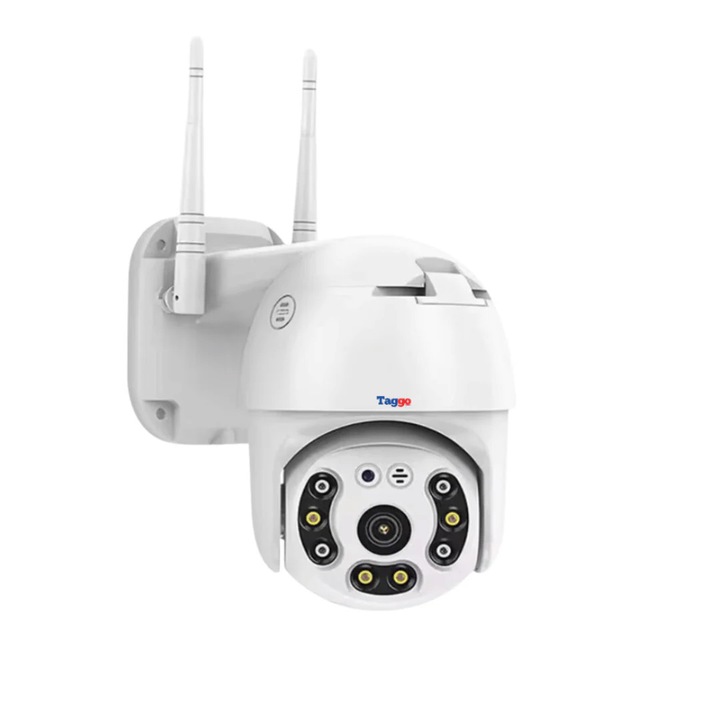 WIFI megfigyelő kamera, 5 MP, vízálló, 360 fokban forgatható, emberi alak észlelése, telefonos értesítés