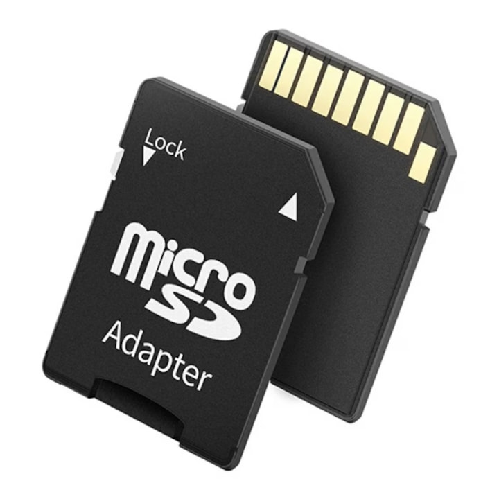 АДАПТЕР от microSD и microSDHC карти към SD и SDHC карти, черен