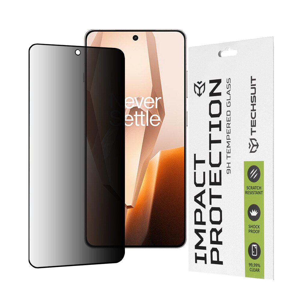 Folie pentru OnePlus 13R - Techsuit 111D Privacy FullA Glue - Black