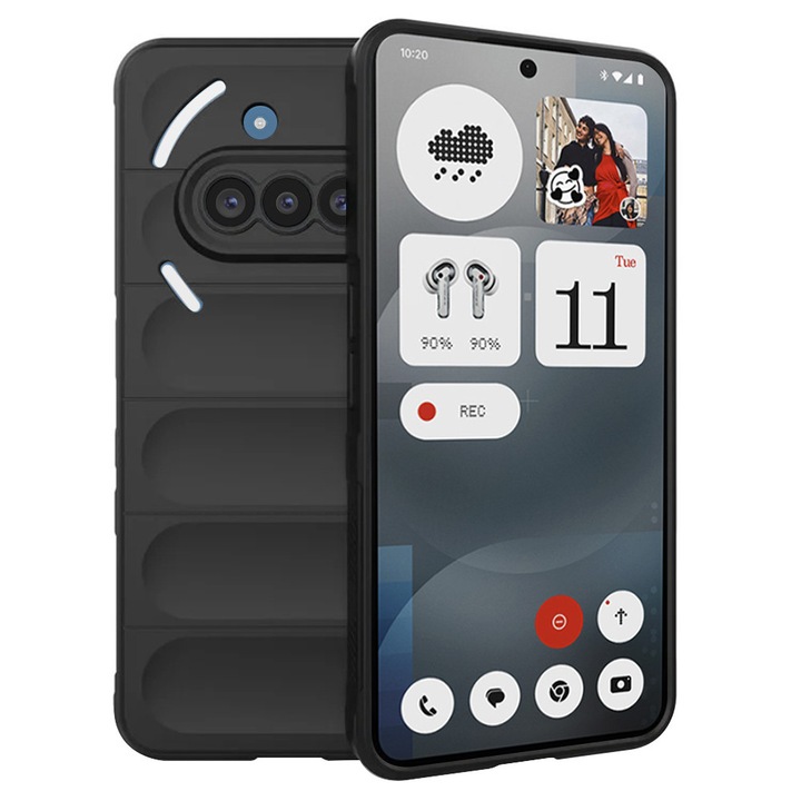 Husa Protectie pentru Nothing Phone 3a, P75, TPU, Deep Dark