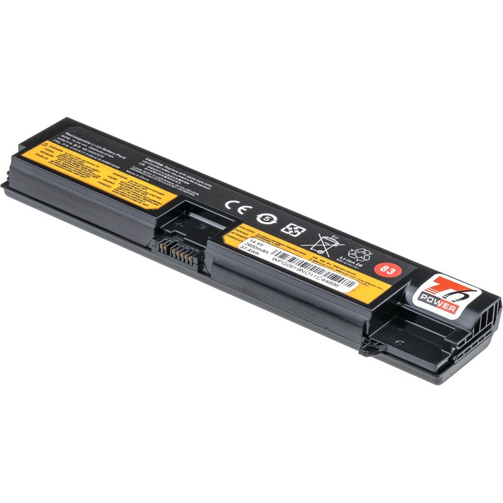 Baterie T6 Power compatibil cu Lenovo ThinkPad E570, E575, 2600mAh, 38Wh, 4 celule