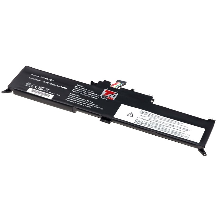 Baterie T6 Power compatibil cu Lenovo ThinkPad Yoga 260, 370 series, 2895mAh, 44Wh, 4cell, Li-Pol